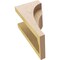 Ekena Millwork 5"W x 5"D x 10"H Wide Helena Rough Cedar Woodgrain TimberThane Corbel, Primed Tan CORUR05X05X10HELRCPR - alternate 4